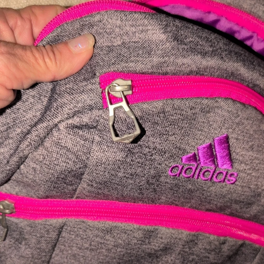 Adidas Charcoal and Magenta Backpack - Picture 16 of 16